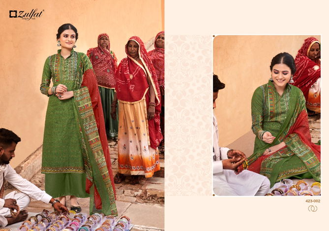 Zulfat Riyasat Heavy Cotton Fancy Festive Wear Designer Dress Material Collection